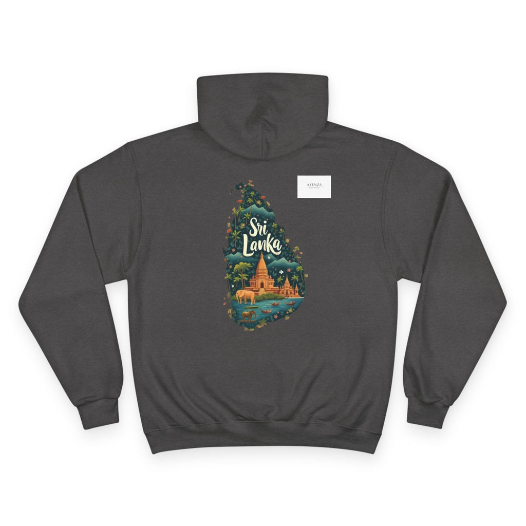Sri Lanka Elephant Map Hoodie – Travel Souvenir Pullover