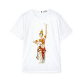 Ethnic Dancer & Colorful Elephant Sports Jersey — Men's Cultural Graphic Athletic Tee