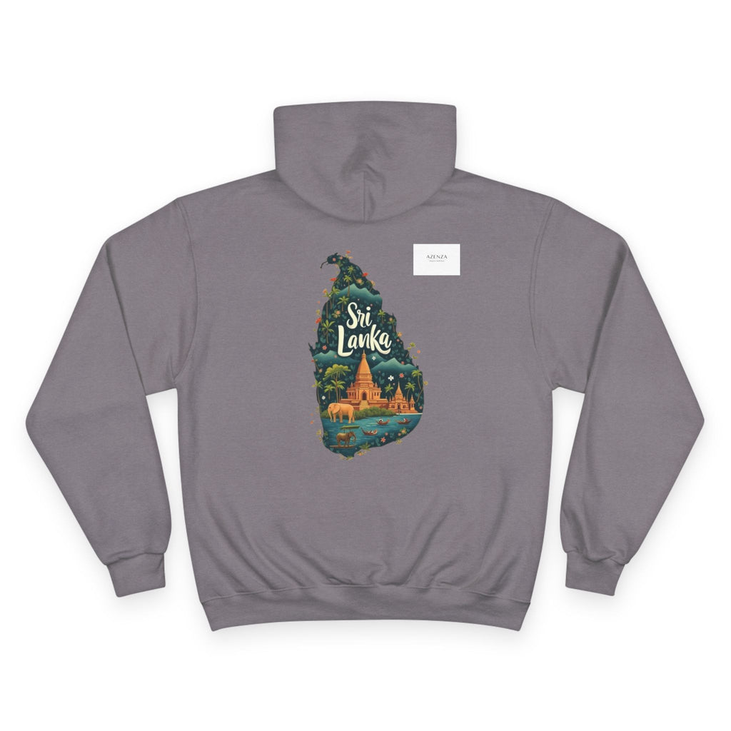 Sri Lanka Elephant Map Hoodie – Travel Souvenir Pullover