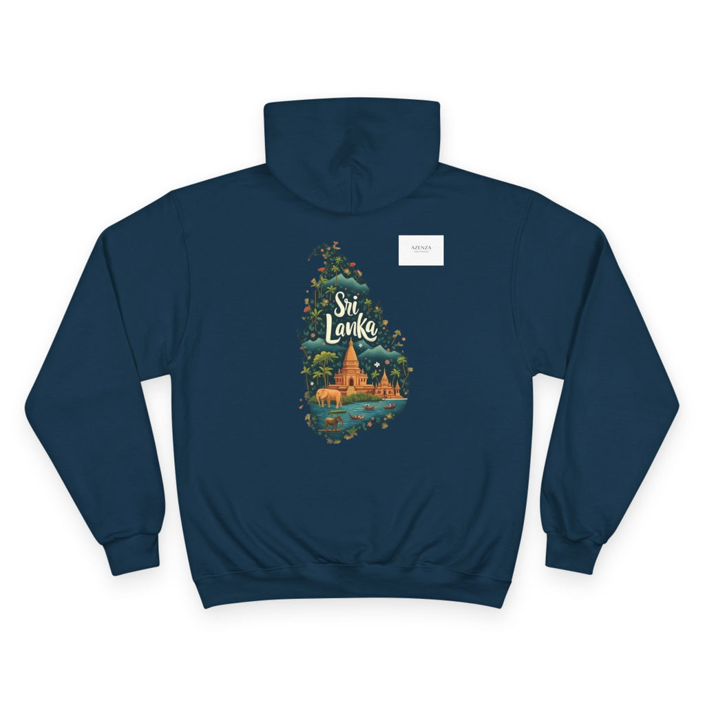 Sri Lanka Elephant Map Hoodie – Travel Souvenir Pullover