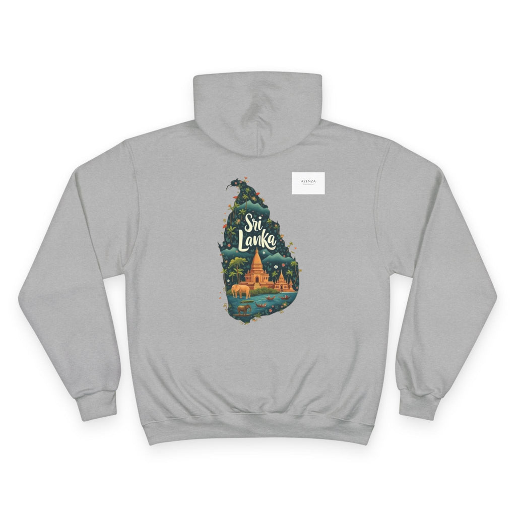 Sri Lanka Elephant Map Hoodie – Travel Souvenir Pullover